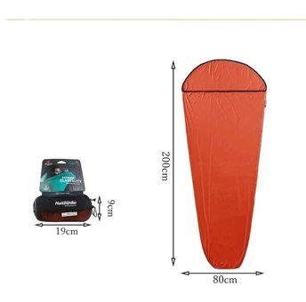 Naturehike 4 Derece Elyaf Dört Mevsim Kamp Tek Kişilik Yetişkin Uyku Tulumu Turuncu