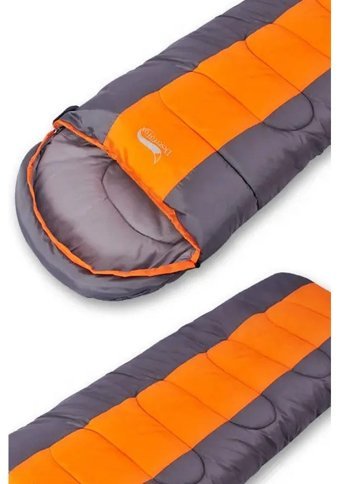 Efsane Kamp 5 Derece Polyester Dört Mevsim Kamp Tek Kişilik Yetişkin Uyku Tulumu Turuncu