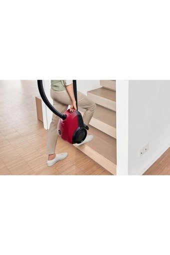Bosch Bgbs2rd1 600 W Yatay Hepa Filtreli Turbo Başlıklı Toz Torbalı Süpürge Kırmızı