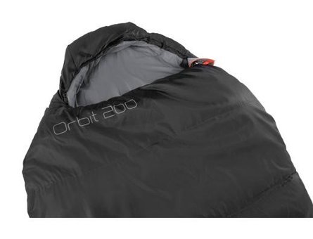 Easy Camp Orbit 200 - 18 Derece Polyester Dört Mevsim Kamp Tek Kişilik Yetişkin Uyku Tulumu Siyah