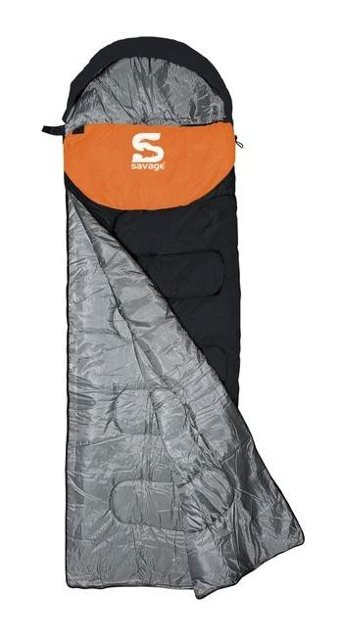 Savage Gear Ys-509 -20 Derece Sentetik 4 Mevsim Dağcılık Tek Kişilik Yetişkin Uyku Tulumu Siyah