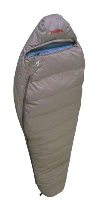 Evolite Cocoon 300 -12 Derece Kaz Tüyü Kış Dağcılık Tek Kişilik Yetişkin Uyku Tulumu Haki