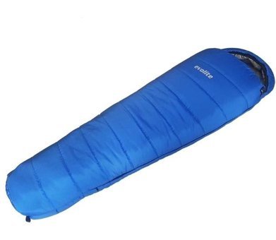 Evolite Ocean -18 Derece Polyester Kış Dağcılık Tek Kişilik Yetişkin Uyku Tulumu Mavi