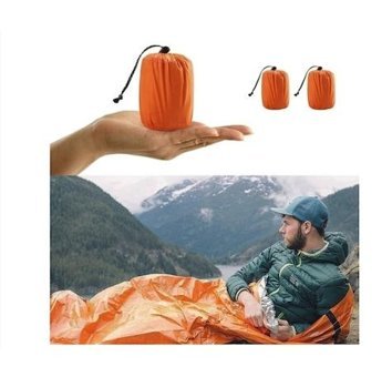 Yystore 10 Derece Sentetik Dört Mevsim Dağcılık Tek Kişilik Yetişkin Uyku Tulumu Turuncu