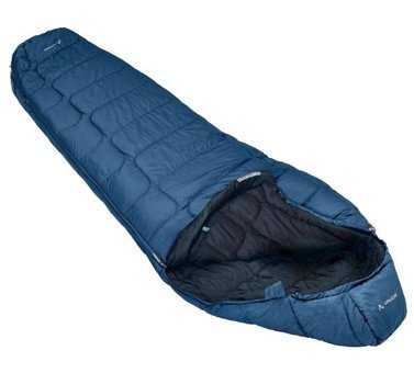 Vaude 12129 -5 Derece Sentetik Dört Mevsim Kamp Tek Kişilik Yetişkin Uyku Tulumu Lacivert
