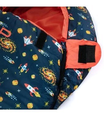 Loap Base Cosmo - 5 Derece Polyester Kış Kamp Tek Kişilik Çocuk Uyku Tulumu Lacivert