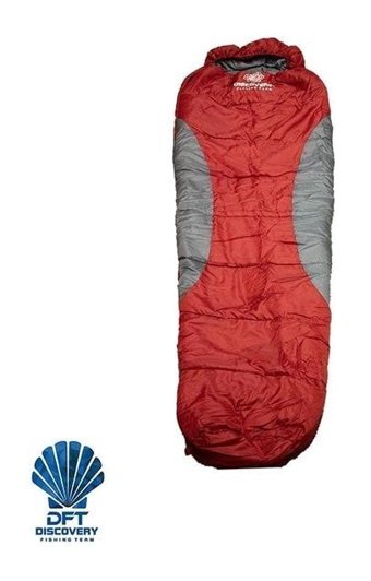 Dft -5 Derece Polyester Kış Kamp Tek Kişilik Yetişkin Uyku Tulumu Kırmızı