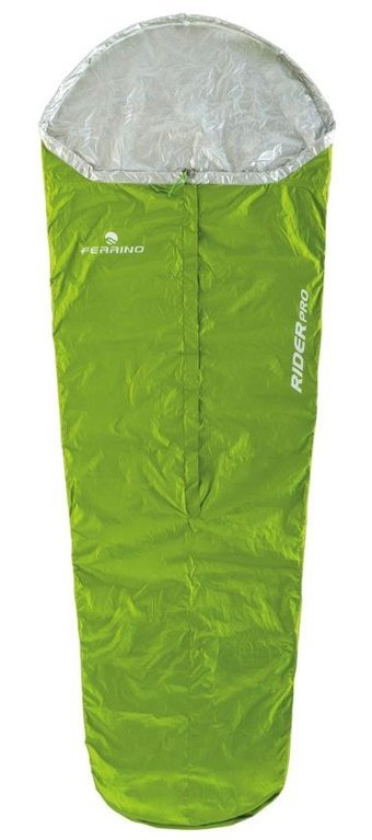 Ferrino Rider Pro 15 Derece Polyester Dört Mevsim Kamp Tek Kişilik Yetişkin Uyku Tulumu Yeşil