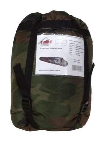 Evolite Alaska -15 Derece Sentetik Kış Kamp Tek Kişilik Yetişkin Uyku Tulumu Çok Renkli