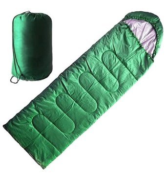 Dft 5 Derece Polyester Dört Mevsim Kamp Tek Kişilik Yetişkin Uyku Tulumu Yeşil