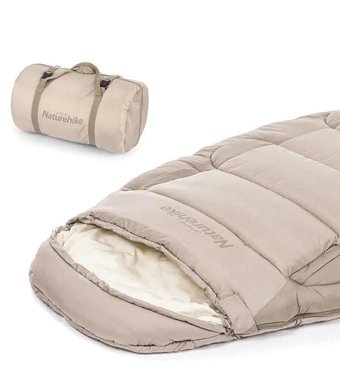 Naturehike Oval Ultralight -4 Derece Sentetik Kış Dağcılık Tek Kişilik Yetişkin Uyku Tulumu Kahverengi