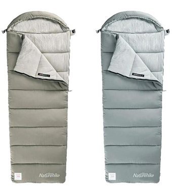 Naturehike M300 -13 Derece Pamuk Kış Kamp Çift Kişilik Yetişkin Uyku Tulumu Yeşil