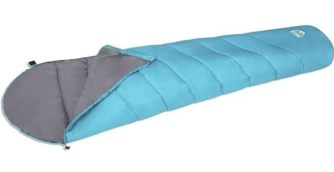 Pavillo Hiberhide10 - 10 Derece Elyaf Dört Mevsim Kamp Tek Kişilik Yetişkin Uyku Tulumu Turkuaz
