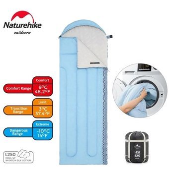 Naturehike -10 Derece Polyester Kış Dağcılık Tek Kişilik Yetişkin Uyku Tulumu Gri