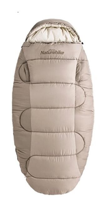 Naturehike Ps300 -9 Derece Elyaf Kış Kamp Tek Kişilik Yetişkin Uyku Tulumu Bej