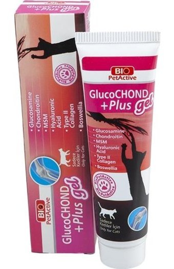 Bio PetActive Glucochond Plus D Vitamini E Vitamini Gelişim Destekleyici Yetişkin Kedi Vitamini Jel 100 ml