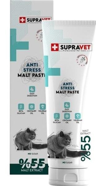 Supravet Anti Stress Sakinleştirici Etki Yetişkin Kedi Vitamini Macun 100 gr