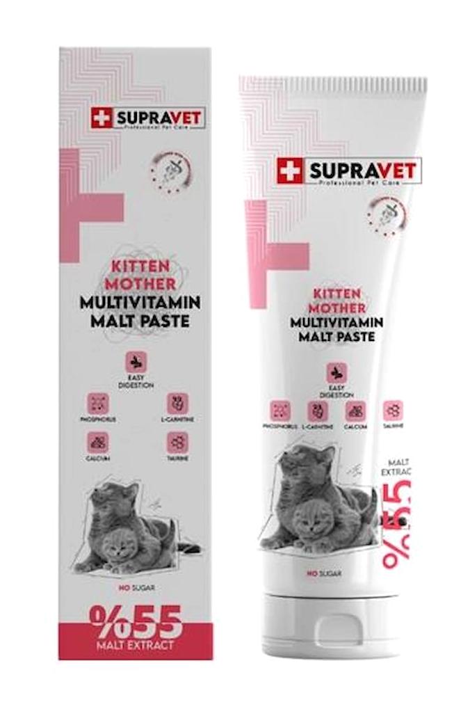 Supravet Bağışıklık Güçlendirici Yetişkin-Yavru Kedi Vitamini Macun 100 gr
