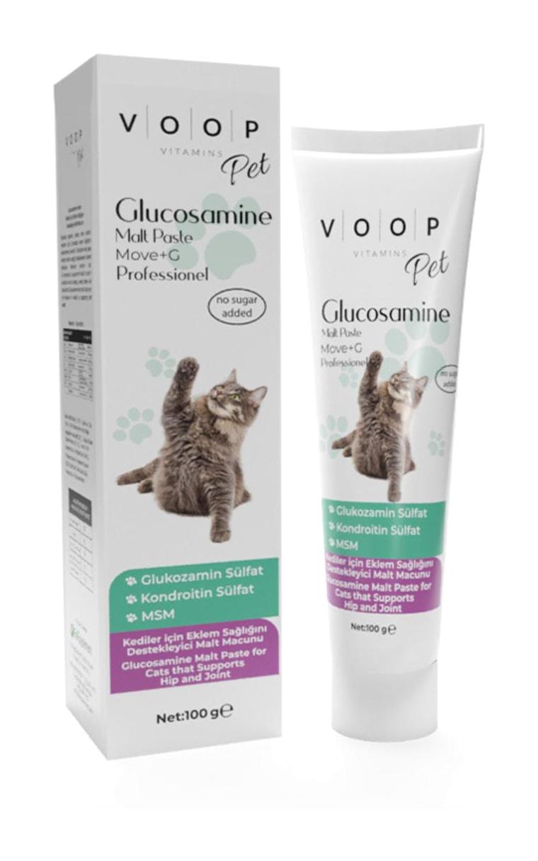 Voop Glucosamine Paste Bağışıklık Güçlendirici Yetişkin Kedi Vitamini Macun 100 gr