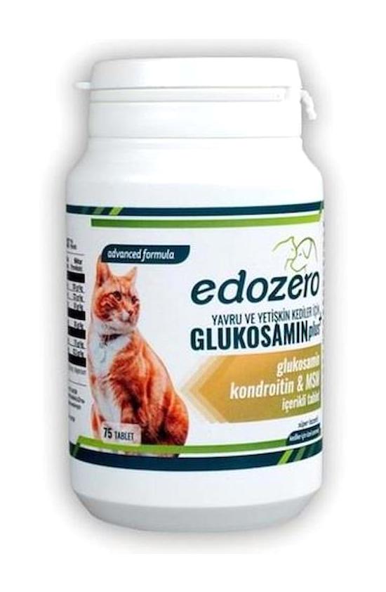 Edozero Glukosamin Bağışıklık Güçlendirici Yetişkin Kedi Vitamini Tablet 75 Adet