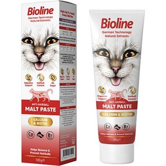 Bioline Anti-Hairball Tüy Dökme Yetişkin Kedi Vitamini Macun 100 gr