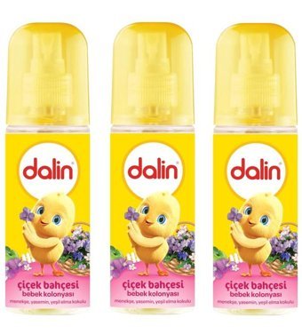 Dalin Çiçek Bahçesi Sprey Bebek Kolonyası 3x150 ml