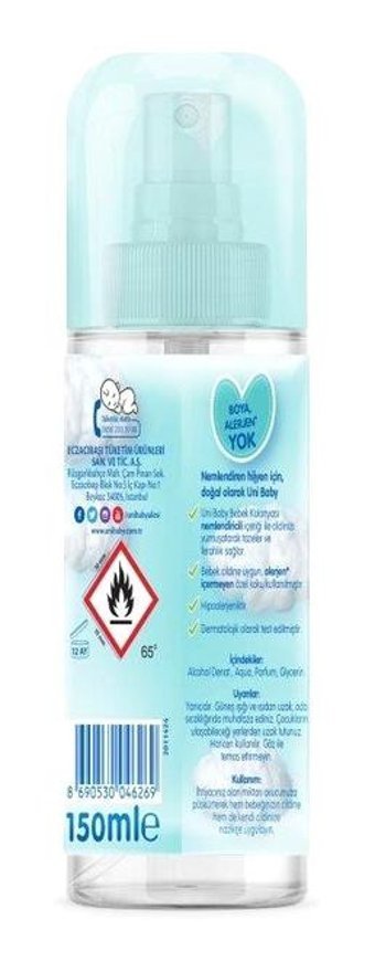 Uni Baby Bebeksi Sprey Bebek Kolonyası 150 ml