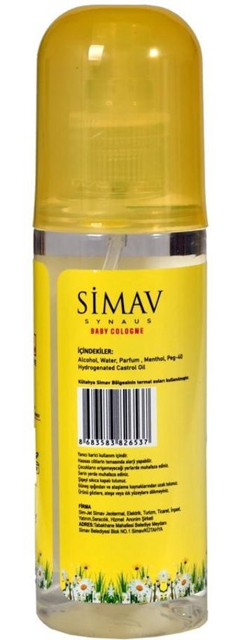 Simav Termal Su Sprey Bebek Kolonyası 150 ml