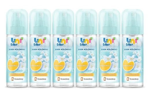 Uni Baby Çiçeksi Sprey Bebek Kolonyası 6x150 ml