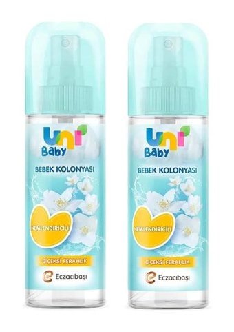 Uni Baby Çiçeksi Sprey Bebek Kolonyası 2x150 ml