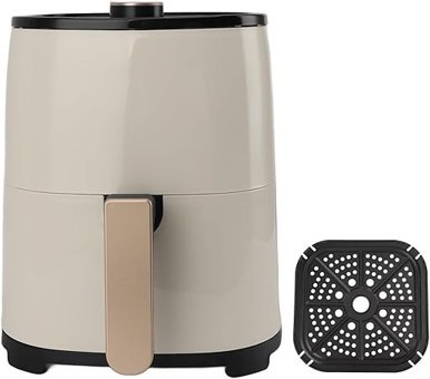 Haofy Airfryer 3.5 lt Tek Hazneli Led Ekranlı Yağsız Sıcak Hava Fritözü Gri