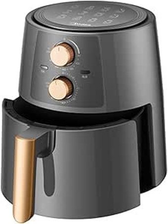 Cofepy Airfryer 4.2 lt Tek Hazneli Izgara Yapan Yağsız Sıcak Hava Fritözü Gri