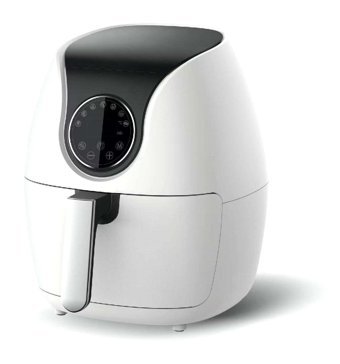 Qich Airfryer 5 lt Tek Hazneli Izgara Yapan Led Ekranlı Yağsız Sıcak Hava Fritözü Beyaz