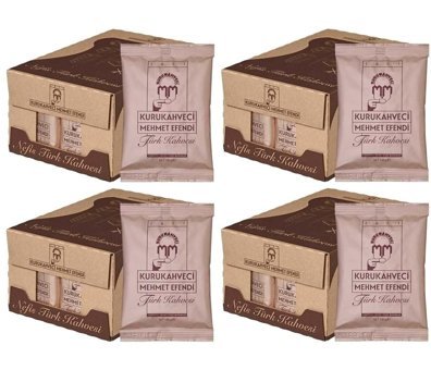 Kurukahveci Mehmet Efendi Sade Orta Kavrulmuş Türk Kahvesi 4x25x100 gr