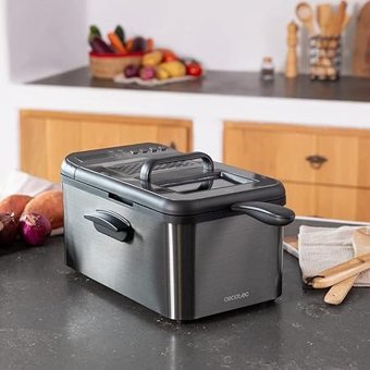 Cecotec Fritöz Cleanfry Luxury 4000 4.2 lt Tek Hazneli Yağlı Fritöz İnox