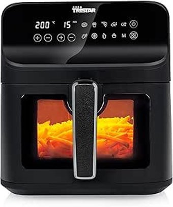 Tristar FR-9037 Airfryer 6.2 lt Tek Hazneli Led Ekranlı Yağsız Sıcak Hava Fritözü Siyah