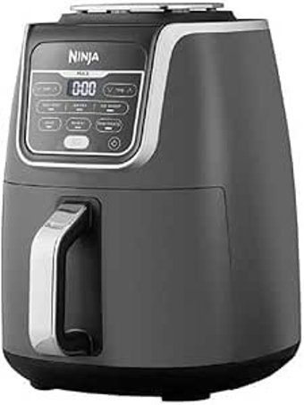 Ninja AF160Eu Airfryer 5.2 lt Tek Hazneli Izgara Yapan Led Ekranlı Yağsız Sıcak Hava Fritözü Gri