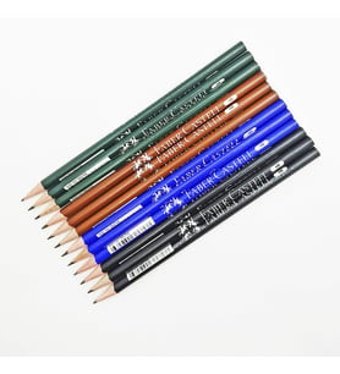 Faber-Castell Şövalye 12'li Yuvarlak HB Siyah Kurşun Kalem Seti