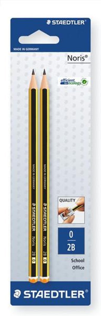 Staedtler Noris - Blister 2'li 2B Siyah Kurşun Kalem
