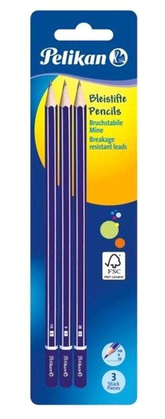 Pelikan Blister 3'lü Siyah Kurşun Kalem Seti