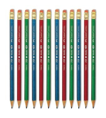 Faber-Castell 2120 12'li Silgili HB Siyah Kurşun Kalem Seti