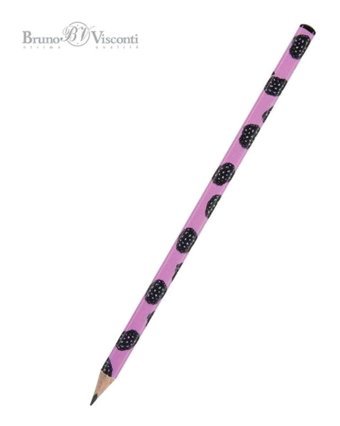 Bruno Visconti Happy Graphix Çilek Tekli Siyah Kurşun Kalem