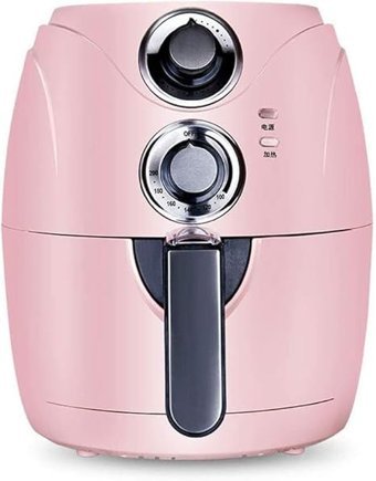 Edirftra Airfryer 2.5 lt Tek Hazneli Yağsız Sıcak Hava Fritözü Pembe