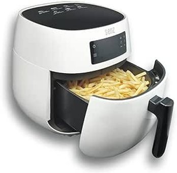 Senztronics Airfryer 4.3 lt Tek Hazneli Led Ekranlı Yağsız Sıcak Hava Fritözü Beyaz