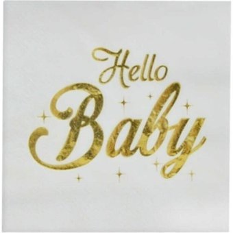 Depposıte Hello Baby Desenli Kağıt Peçete 16'lı