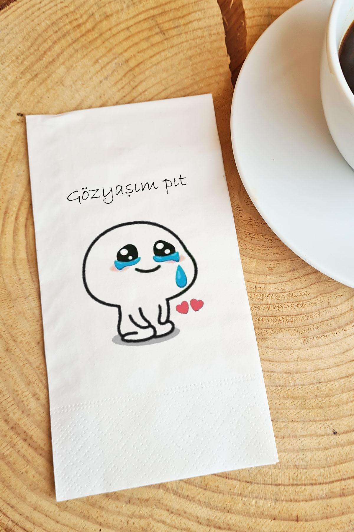 Pekshop Gözyaşım Pıt Desenli Sunum Kağıt Peçete 20'li