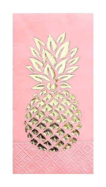Story Altın Varak Ananas Desenli Kağıt Peçete 16'lı