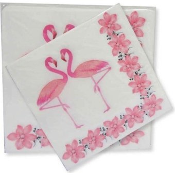 Depposıte Flamingo Desenli Kağıt Peçete 20'li
