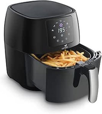 Senya Syck-AF002 Airfryer 4.5 lt Tek Hazneli Led Ekranlı Yağsız Sıcak Hava Fritözü Siyah