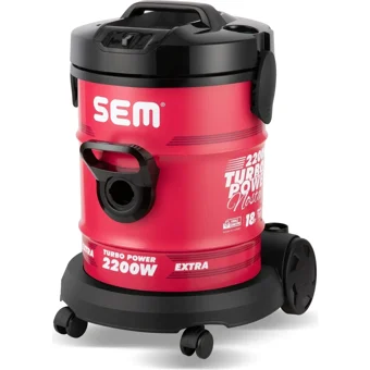 Sem SV-210 Tozsoran 2200 W Dikey Hepa Filtreli Toz Torbalı Süpürge Kırmızı